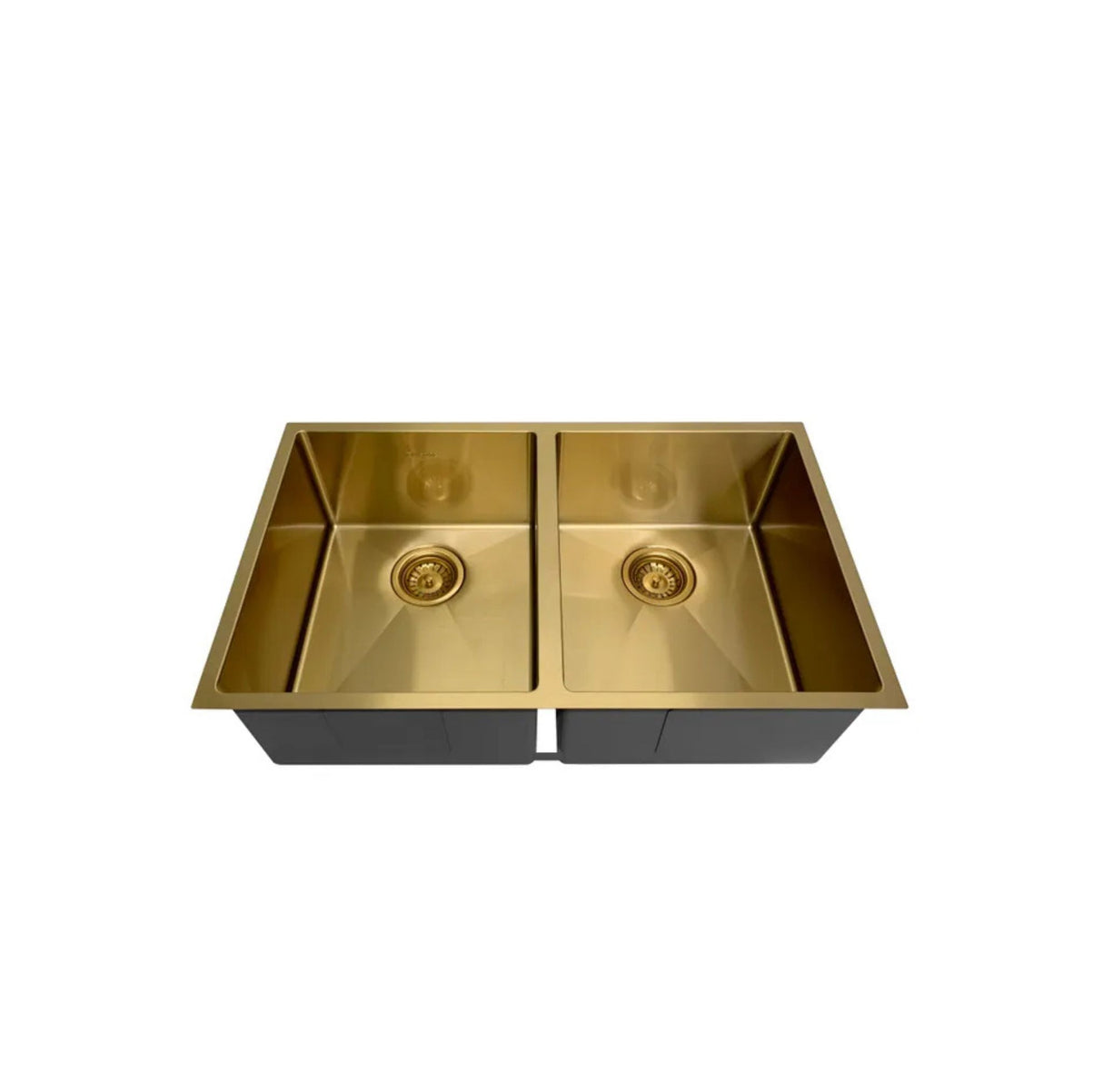 Arte 760x450x220mm Double Bowl Argent Gold Sink