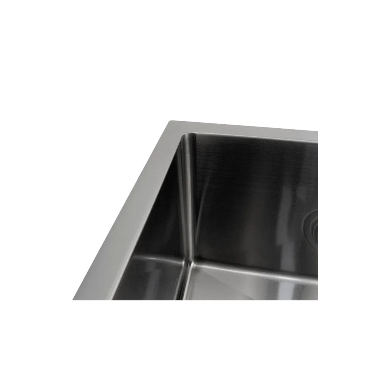 Arte 760x450x220mm Double Bowl Gun Metal Sink Edge