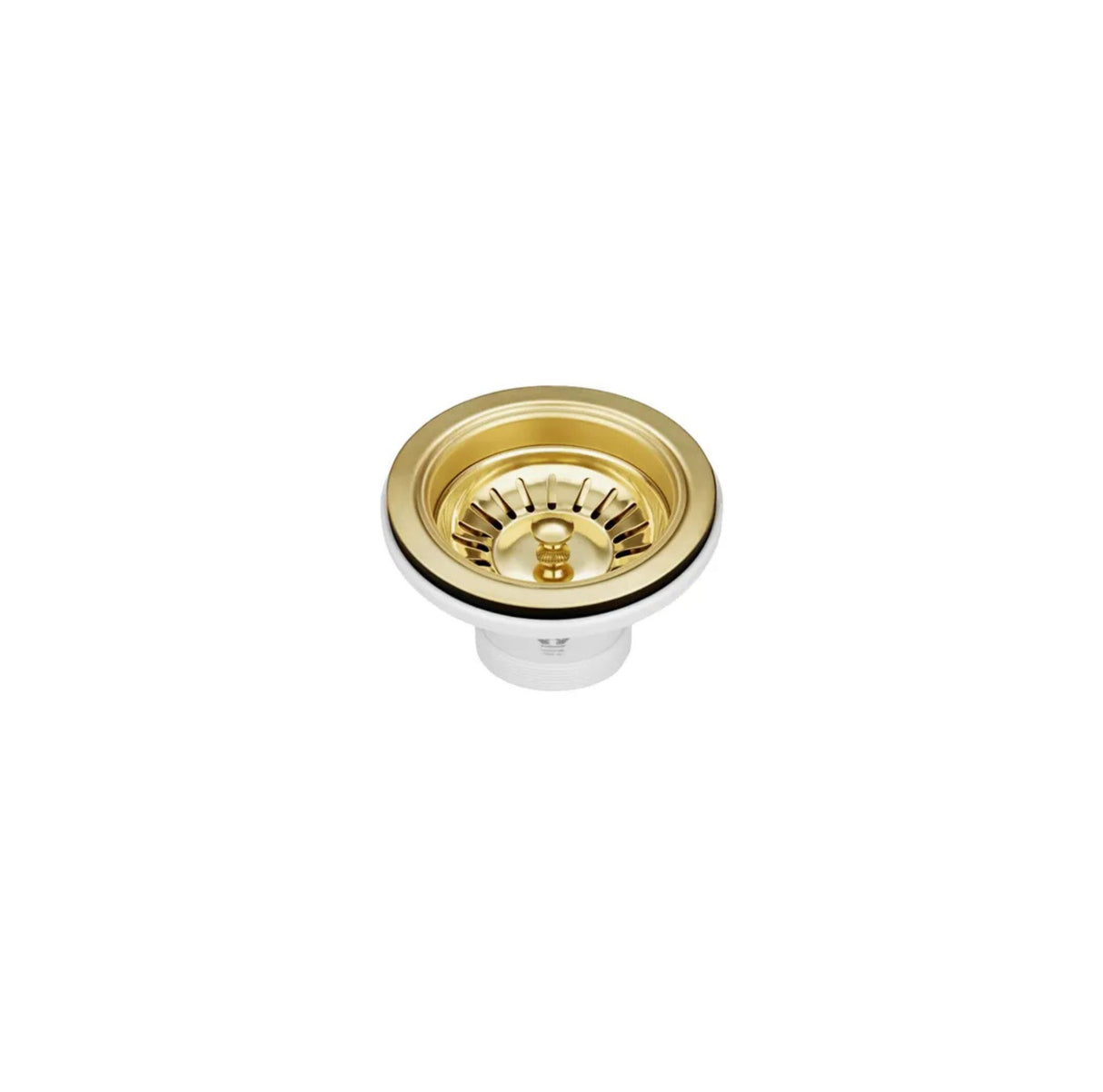 Arte 760x450x220mm Double Bowl Brushed Gold Sink Basket Waste