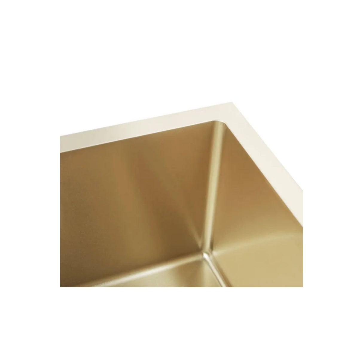 Arte 760x450x220mm Double Bowl Brushed Gold Sink Edge