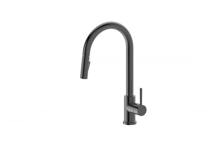 Küchendesigner Pull-out Kitchen Mixer Brushed Gun Metal