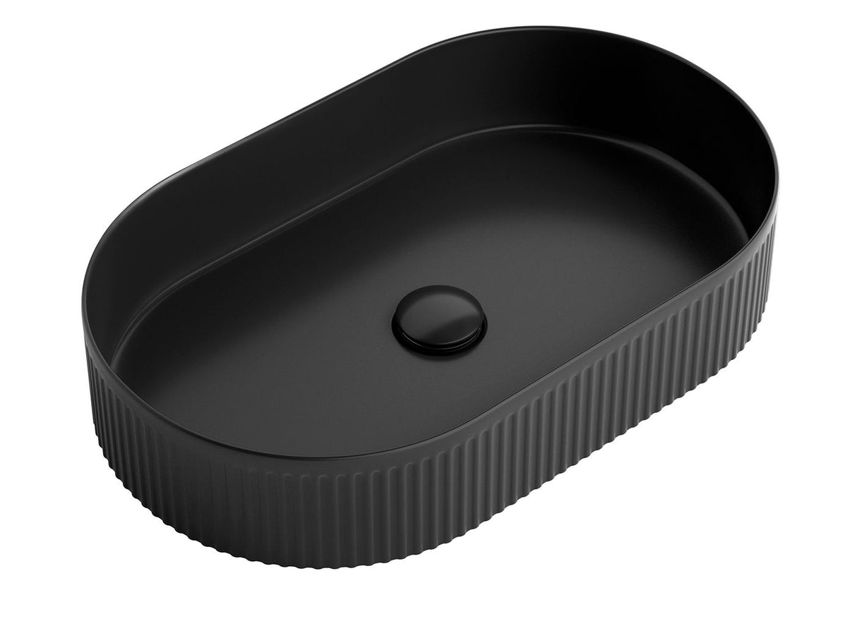 Black Kensington Oval 560x350x120 Basin