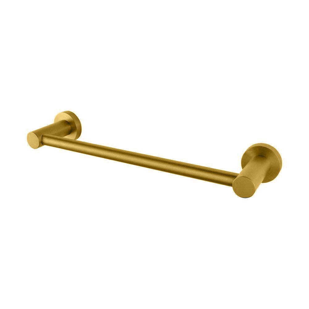 brushed brass hand towel holder