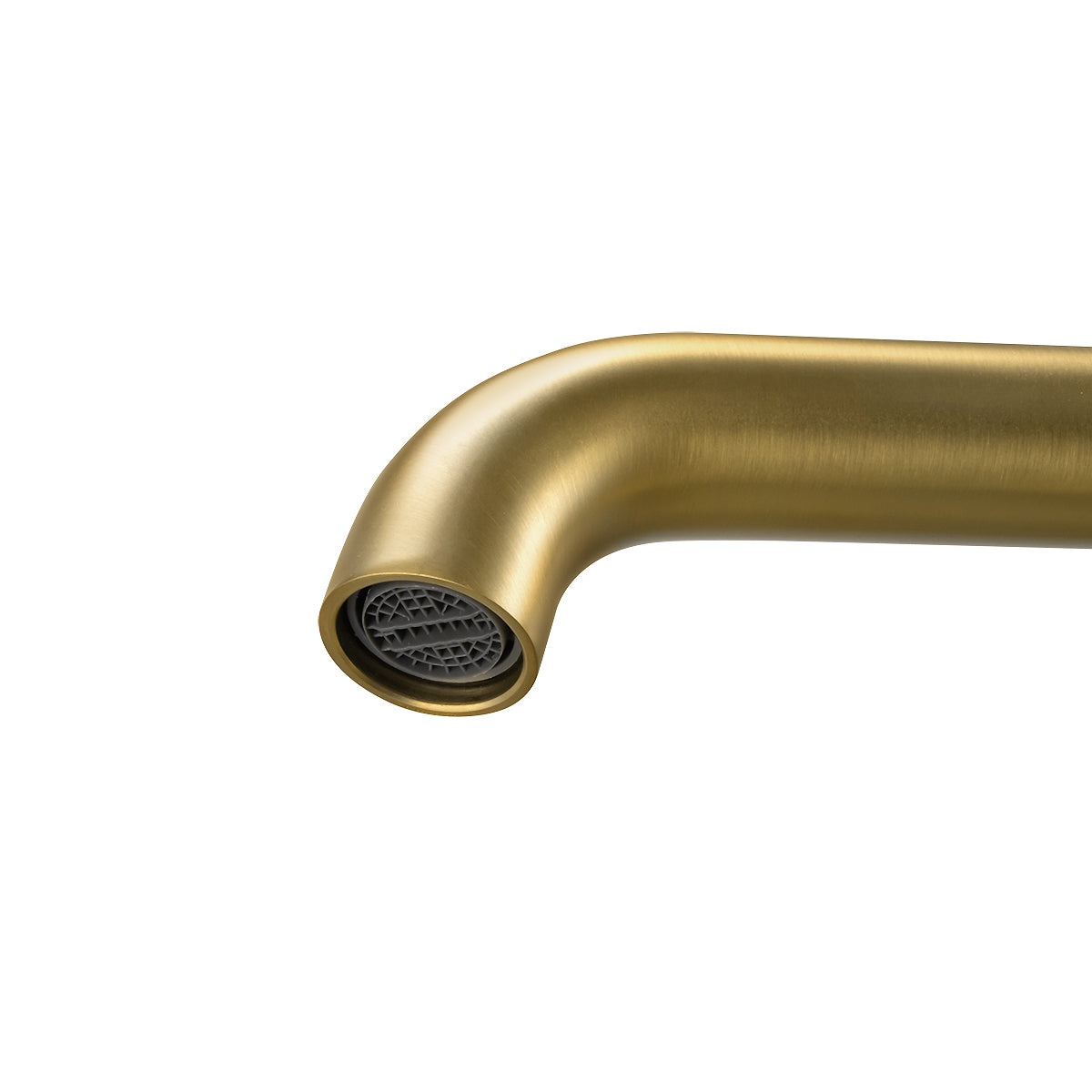 Brushed Brass Basin Mixer closer look