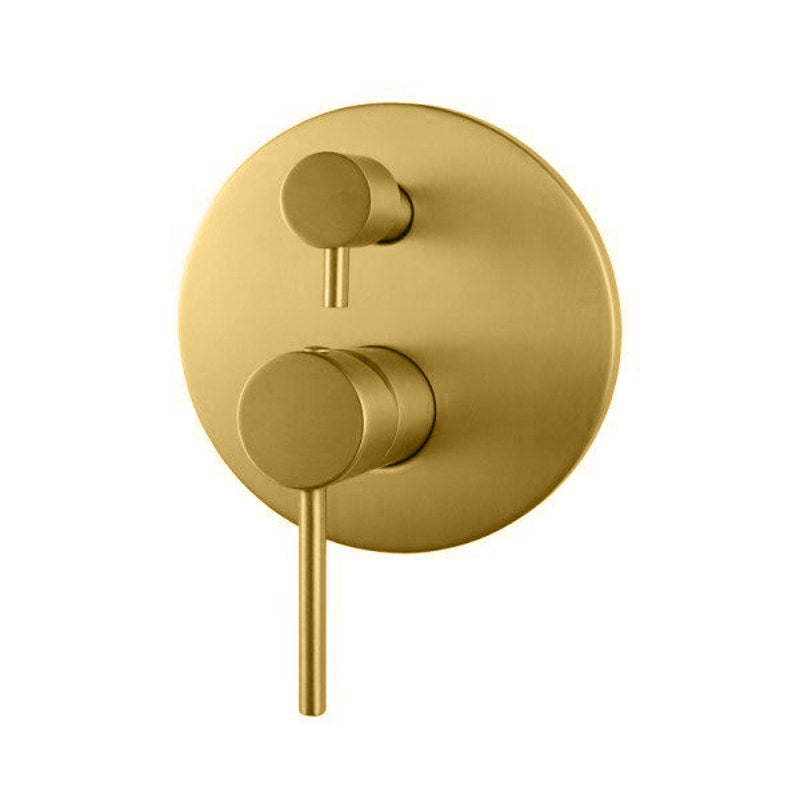 LUCID PIN - Brushed Brass Diverter Mixer