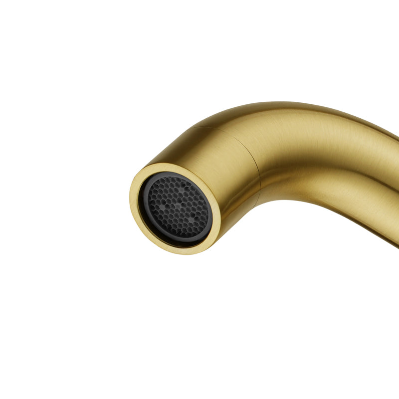 Brushed Brass Spout - 195mm nozzle