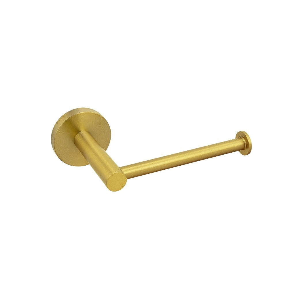 LUCID PIN - Brushed Brass Toilet Paper Holder side view