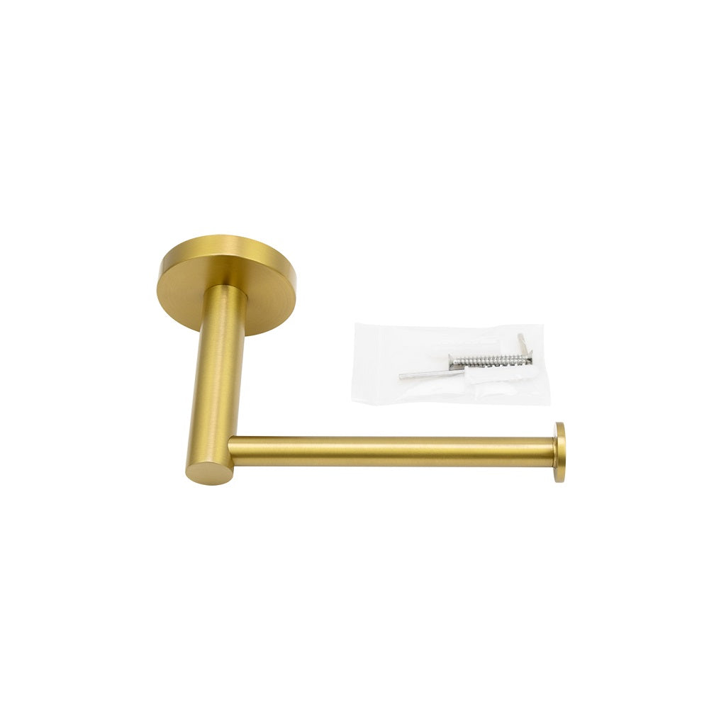 LUCID PIN - Brushed Brass Toilet Paper Holder with screw