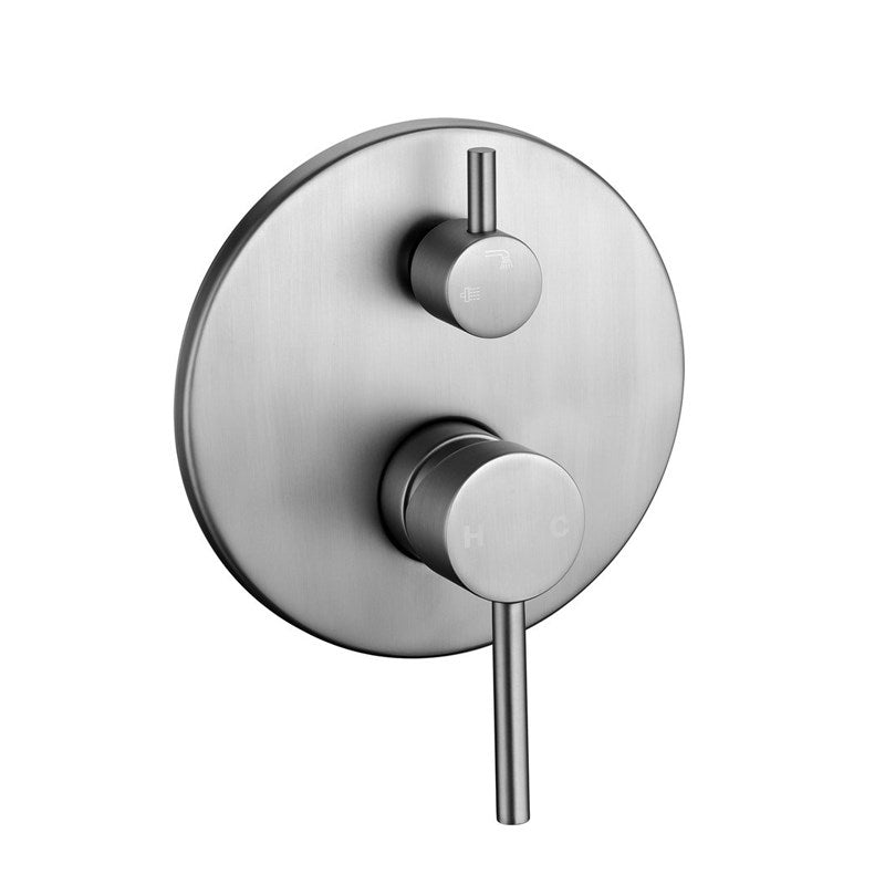 LUCID PIN - Brushed Nickel Diverter Mixer