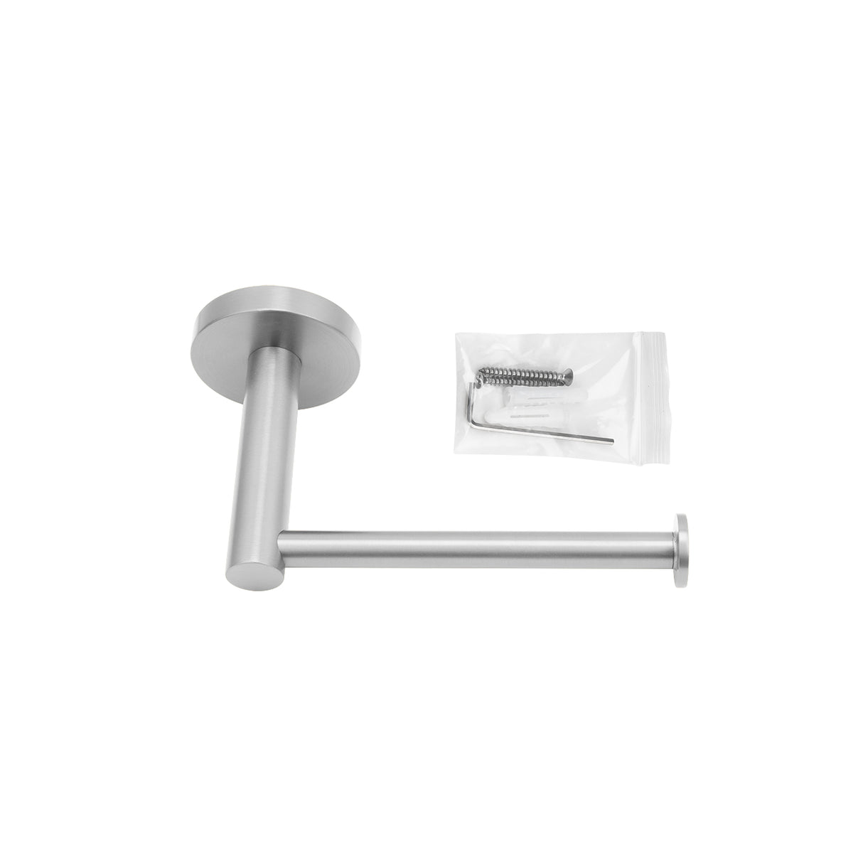 LUCID PIN - Brushed Nickel Toilet Paper Holder with screw