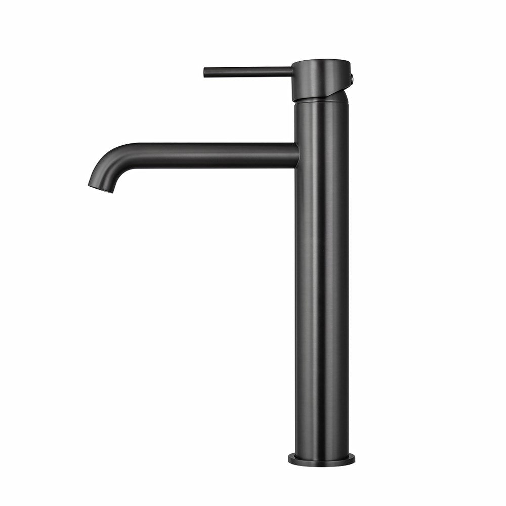 LUCID PIN - Gunmetal Tall Basin Mixer side view
