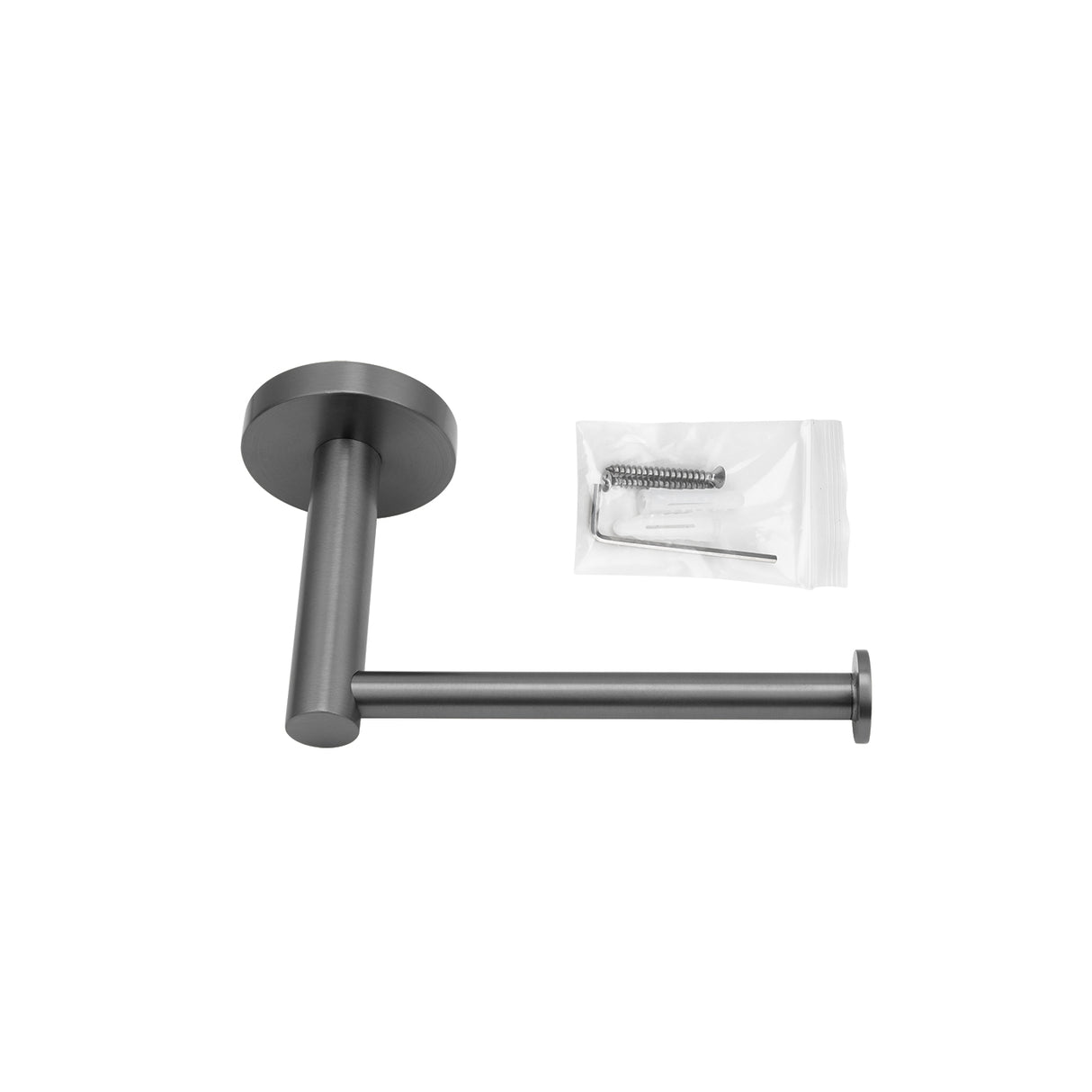LUCID PIN - Gunmetal Toilet Paper Holder with screw