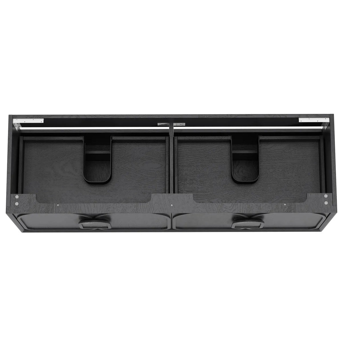 Laguna Wall Hung Vanity 1500mm - Black Oak top view