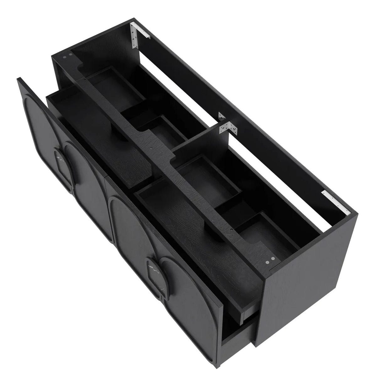 Laguna Wall Hung Vanity 1500mm - Black Oak