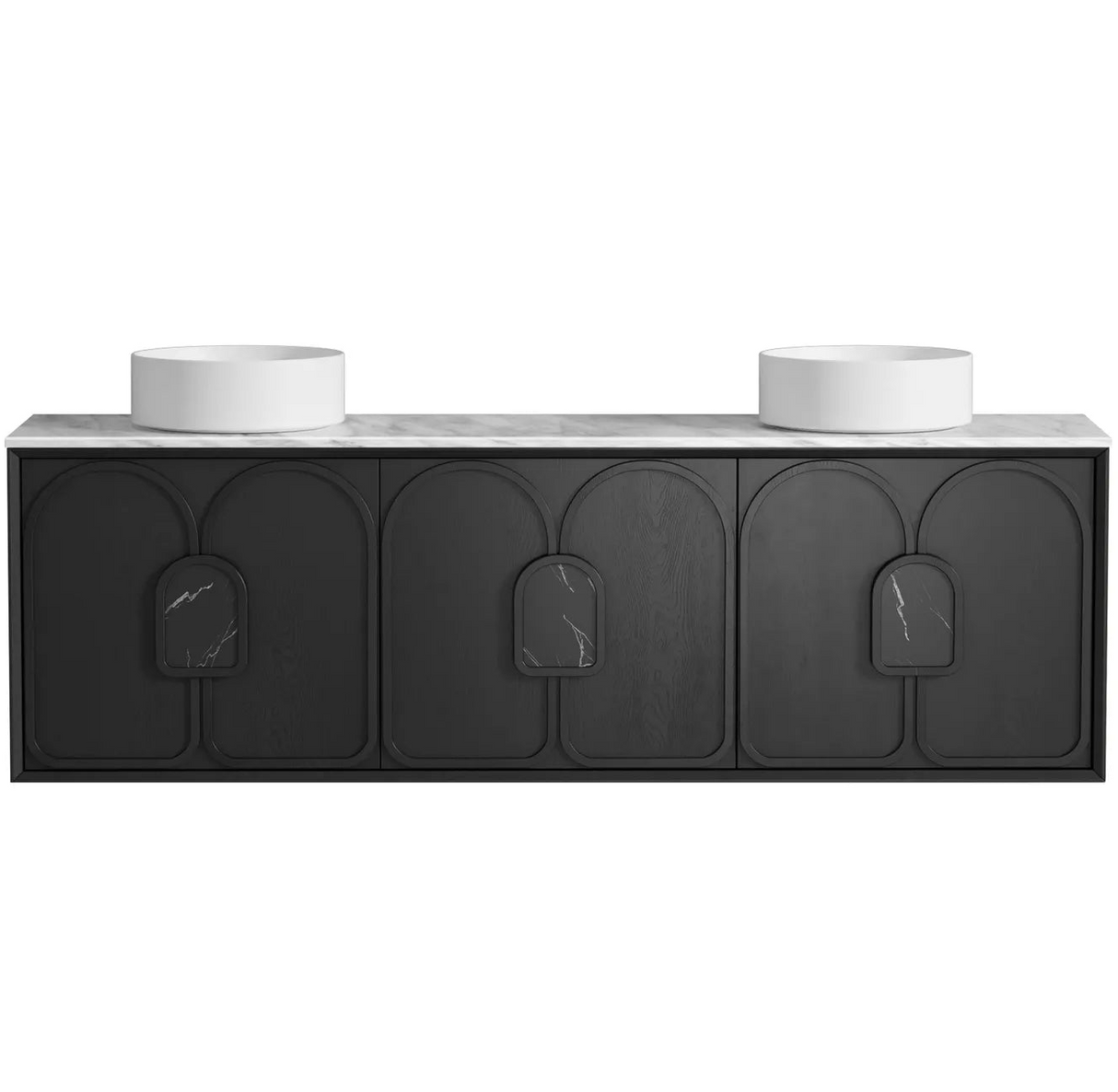 Laguna Wall Hung Vanity 1800mm - Black Oak