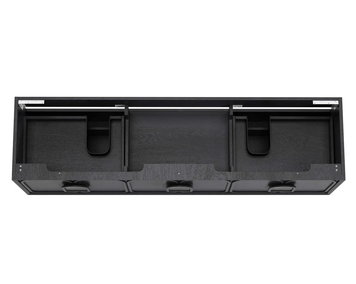 Laguna Wall Hung Vanity 1800mm - Black Oak top view