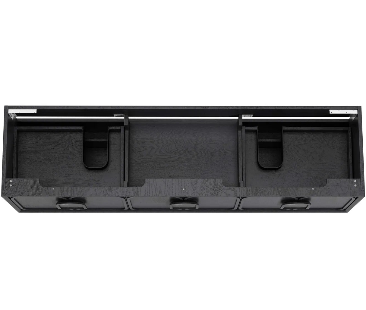 Laguna Wall Hung Vanity 1800mm - Black Oak top view
