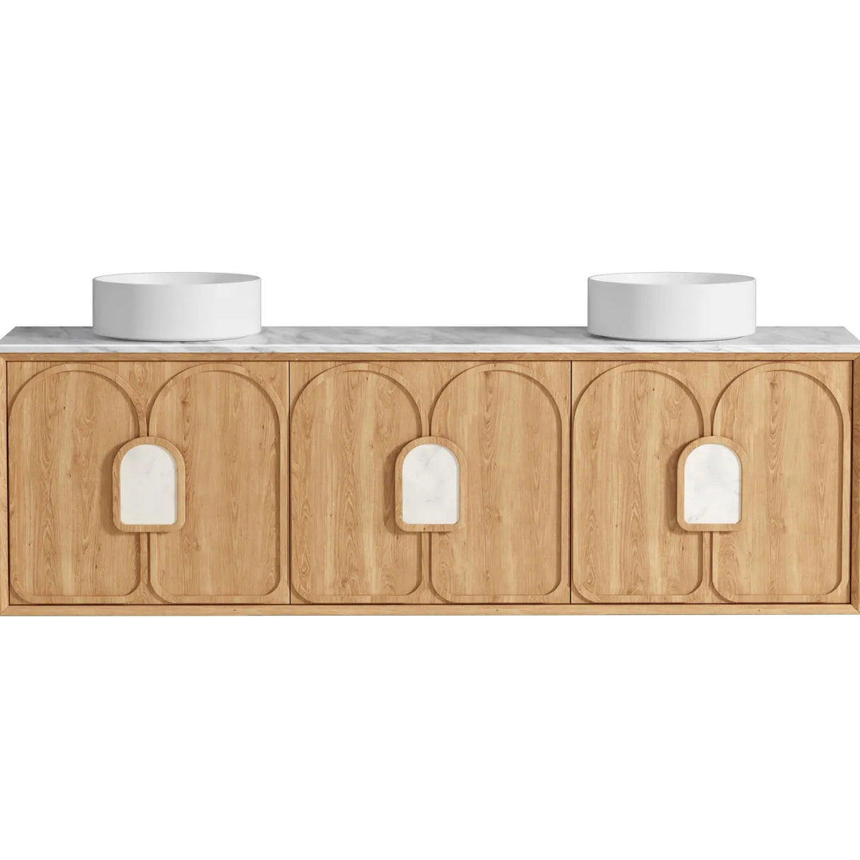 Laguna Wall Hung Vanity 1800mm - Natural Oak