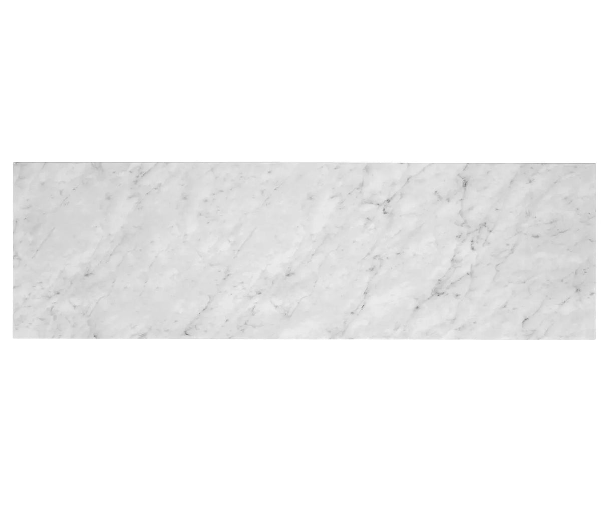 Laundry 1960mm Natural Carrara White Marble Top - No Hole