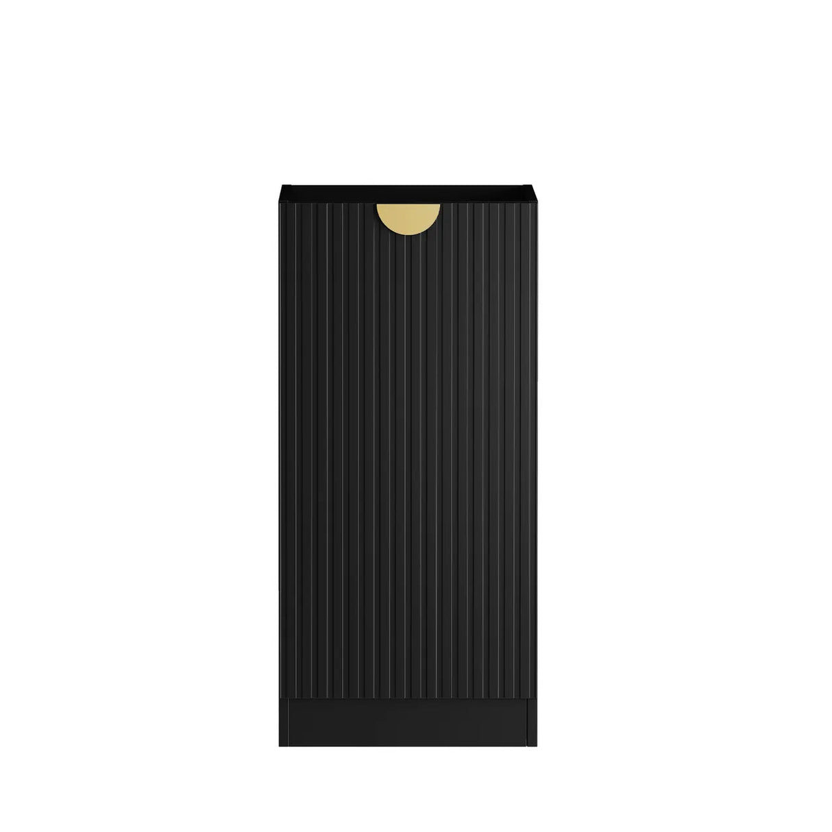 Marlo Laundry 415 Fluted Black Base Cabinet front view