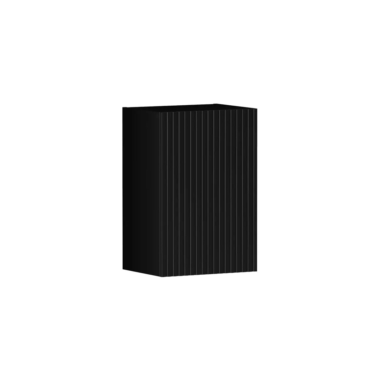 Marlo Laundry 415 Fluted Black Wall Cabinet side view