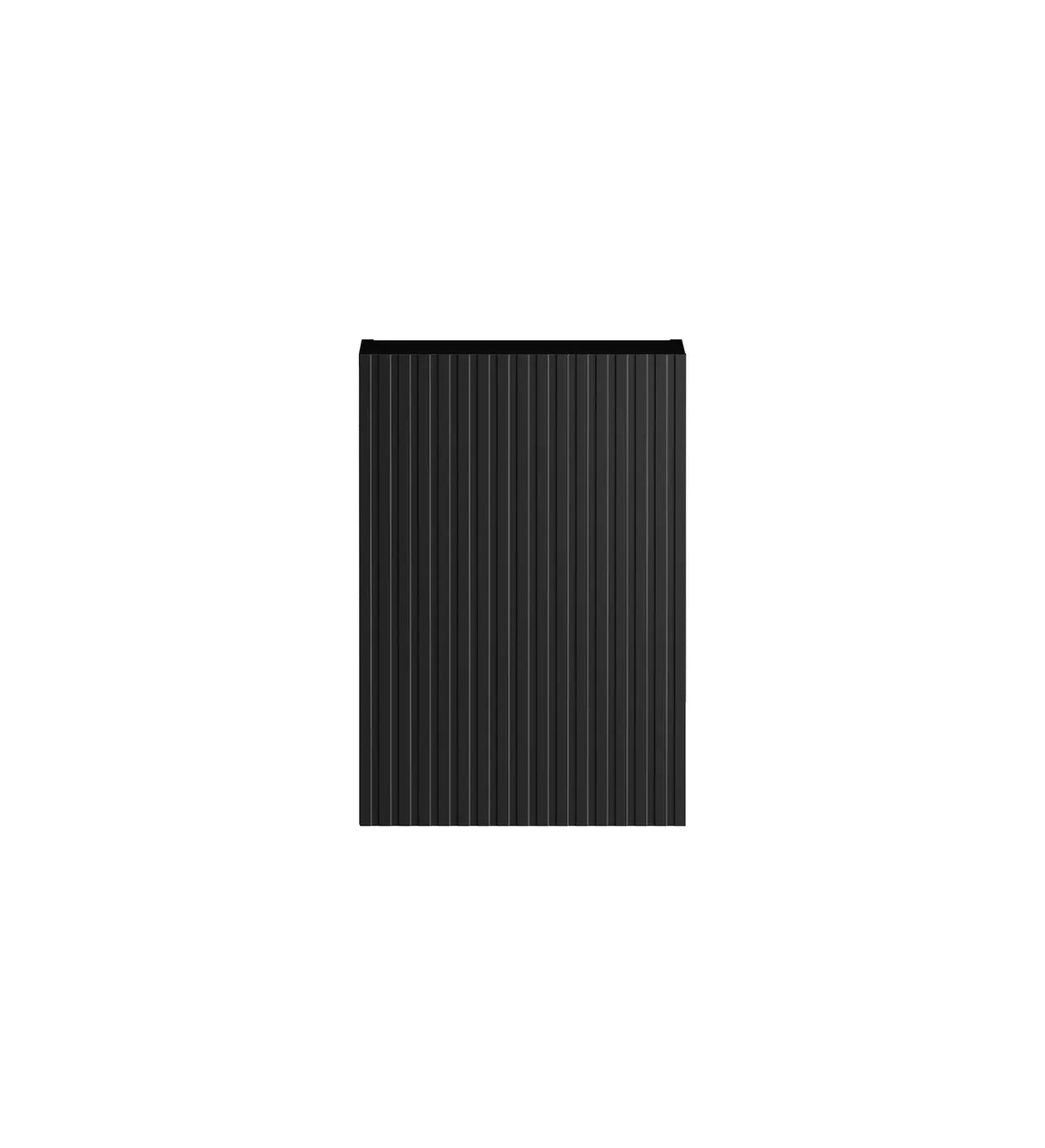 Marlo Laundry 415 Fluted Black Wall Cabinet front view