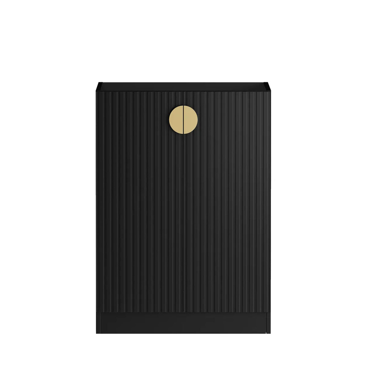 Marlo Laundry 630 Fluted Black Base Cabinet front view