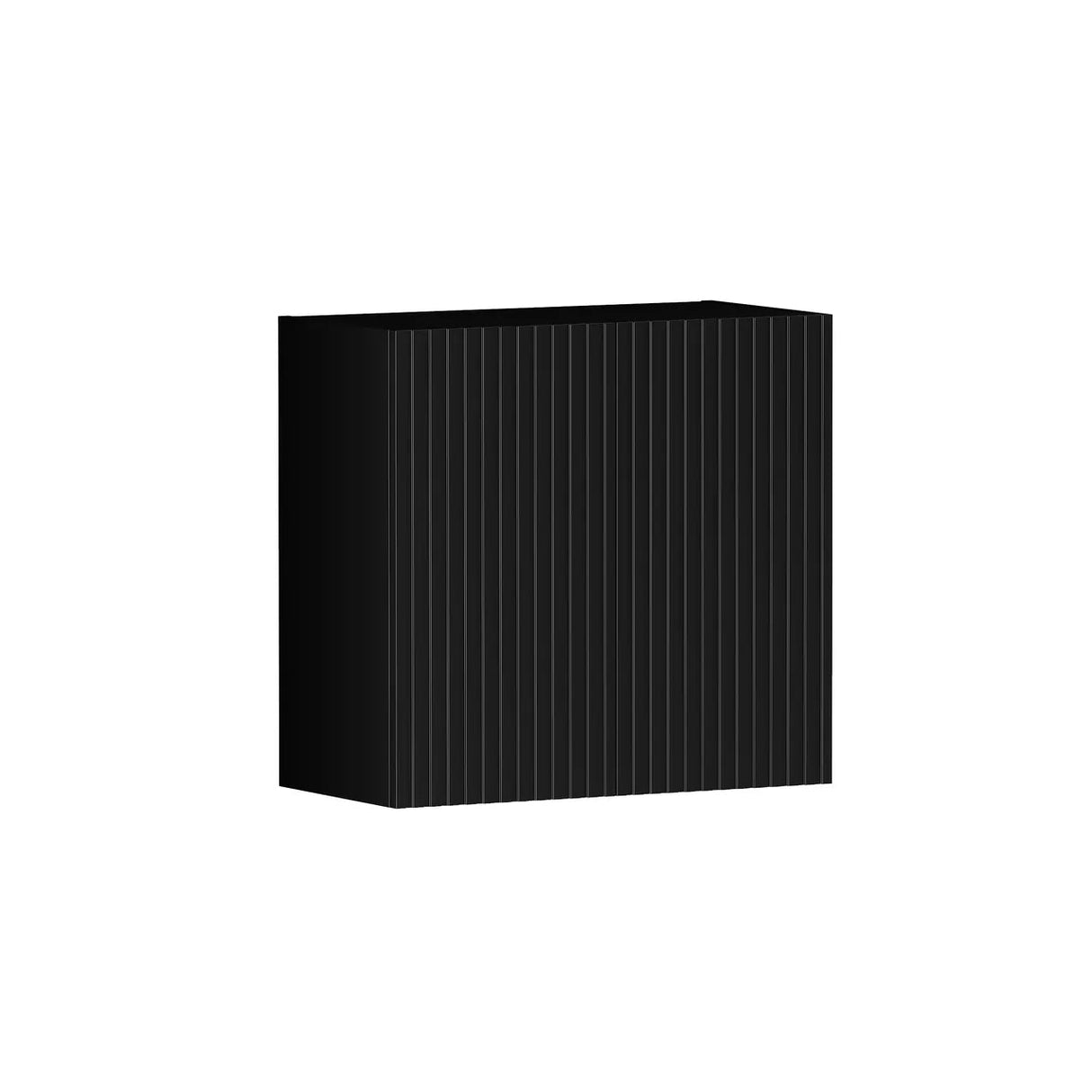 Marlo Laundry 630 Fluted Black Wall Cabinet side view