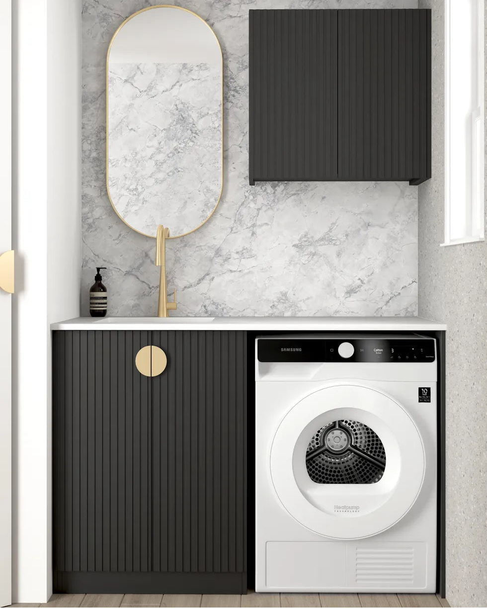 Marlo Black Laundry Kit 1305x600x2100
