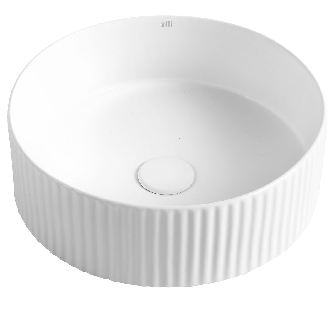 Marlo Round 400x400x125 Fluted Basin