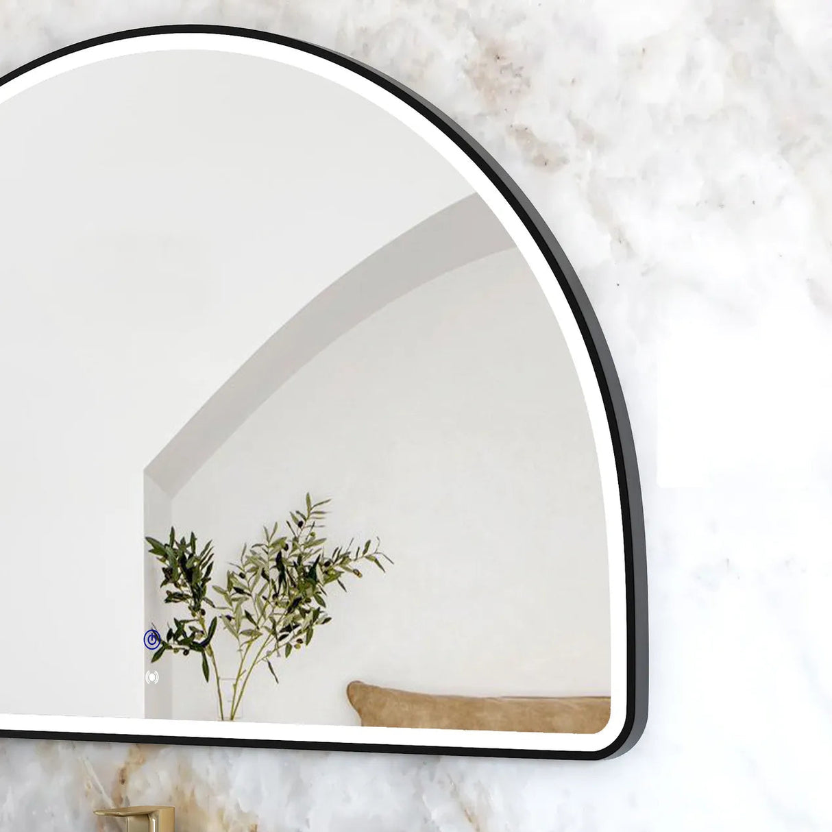 Focus to Moonlight Archie 800mm LED Mirror - Black Frame details