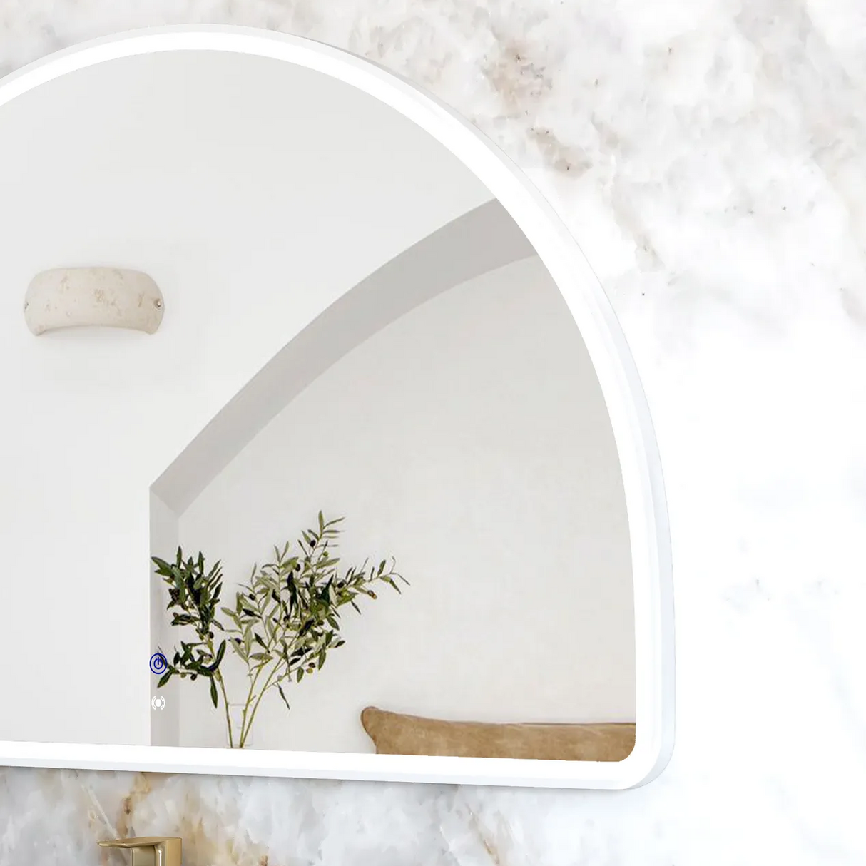 Focus on Moonlight Archie 800mm LED Mirror - White Frame