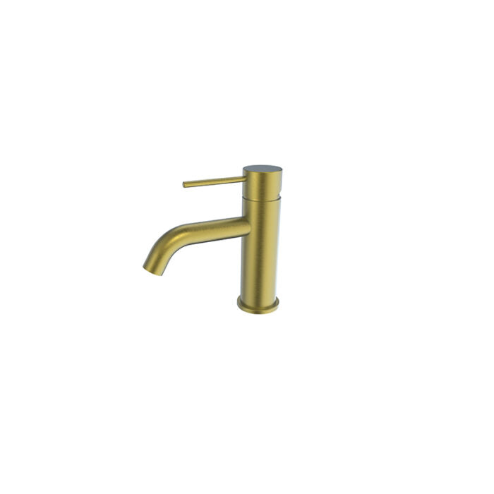 Morgan Rund Basin Mixer Brushed Gold