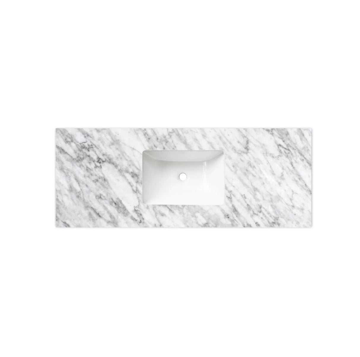 Natural Carrara Marble Under Mount Stone Top