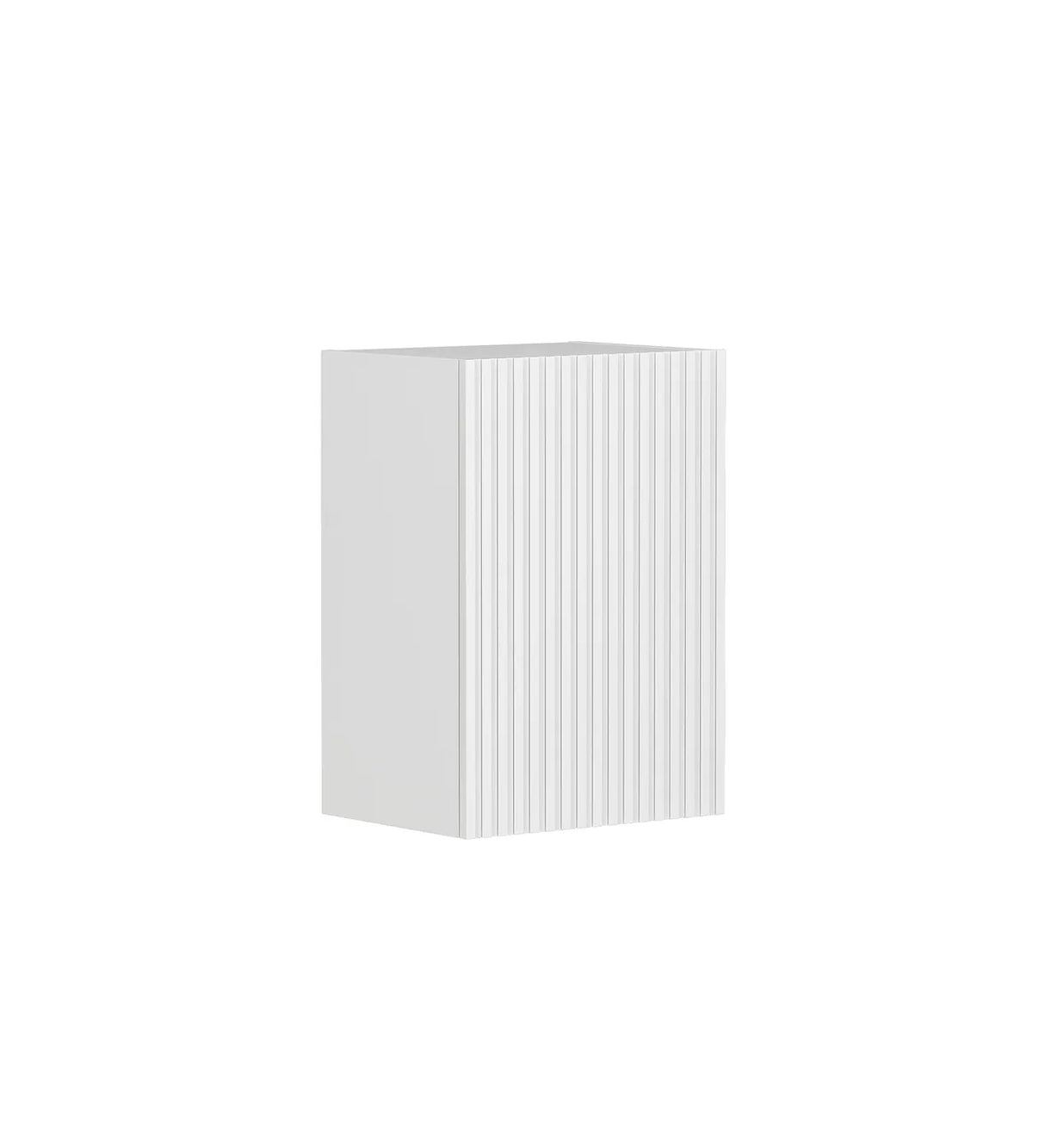 Noosa Laundry 415 Fluted White Wall Cabinet side view