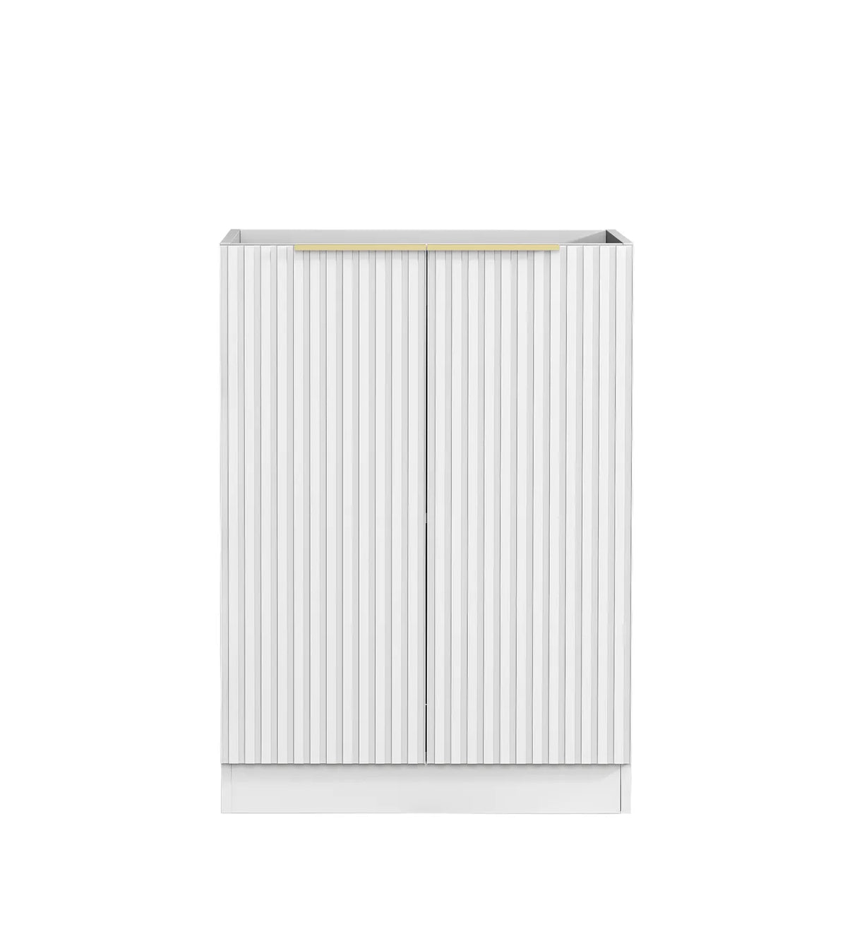 Noosa Laundry 630 Fluted White Base Cabinet