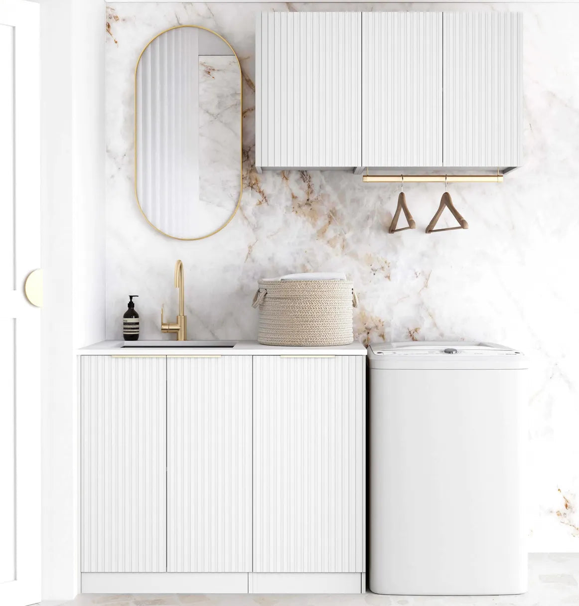Noosa White Laundry Kit 1715x600x2100