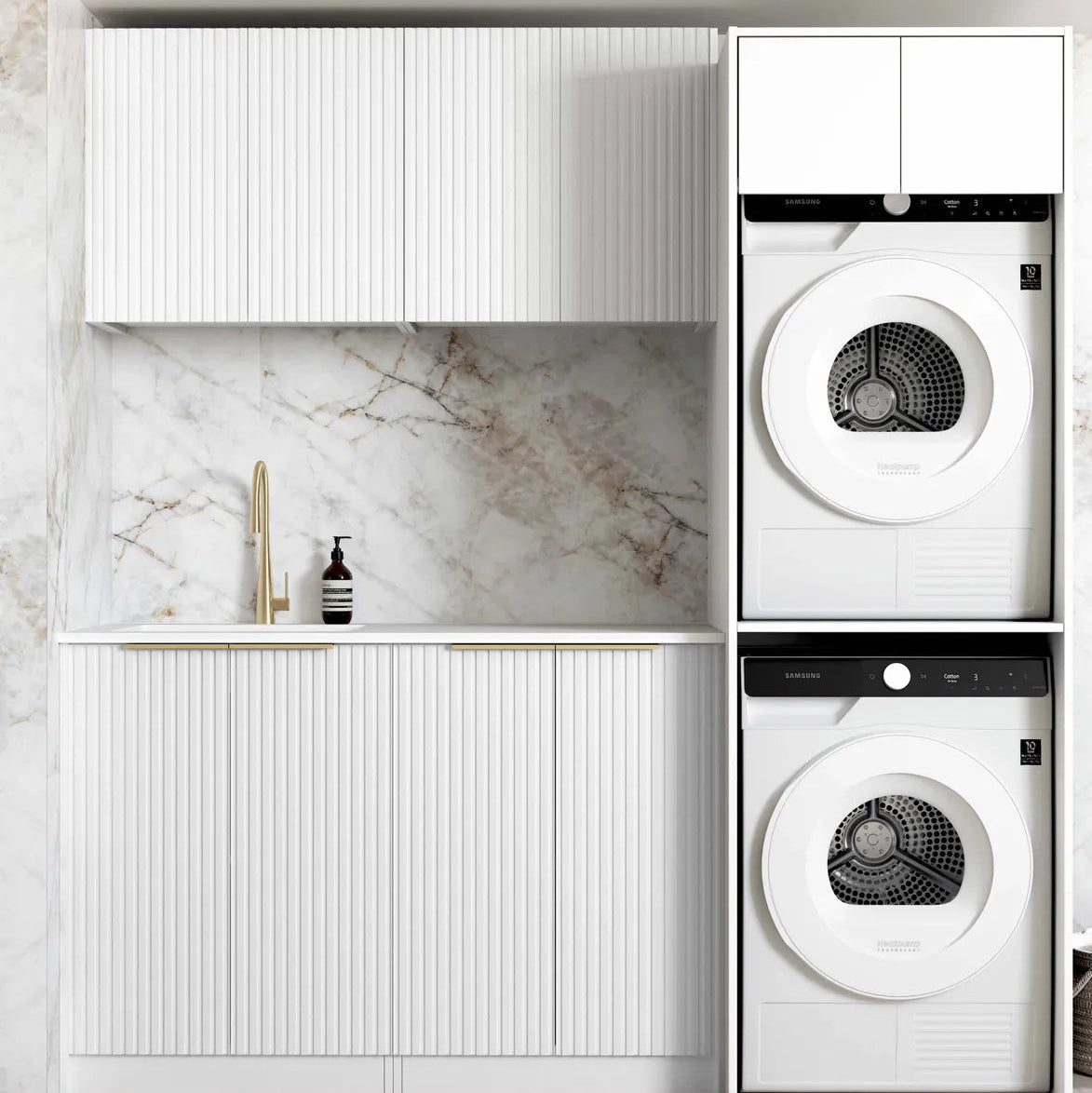 Noosa White Laundry Kit 1960x600x2100