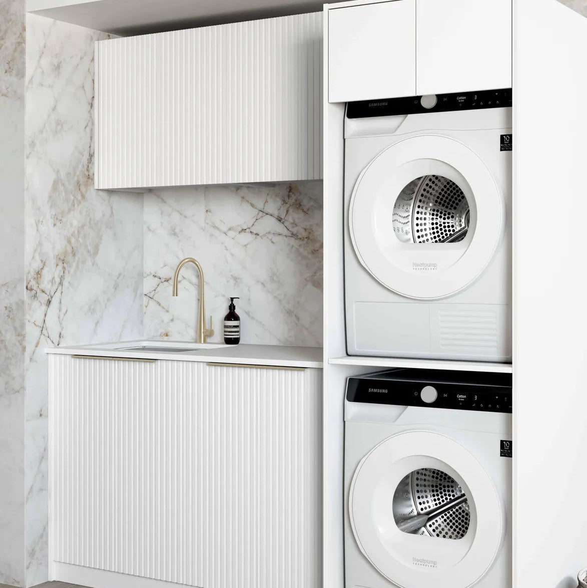 Noosa White Laundry Kit 1960x600x2100