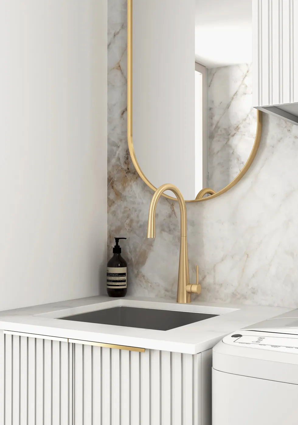 Noosa White Mini Laundry Cabinet