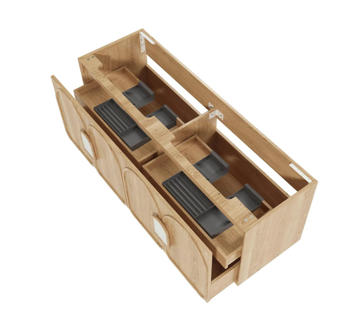 Laguna Mark II 1500mm Woodland Oak Wall Hung Vanity without stone top