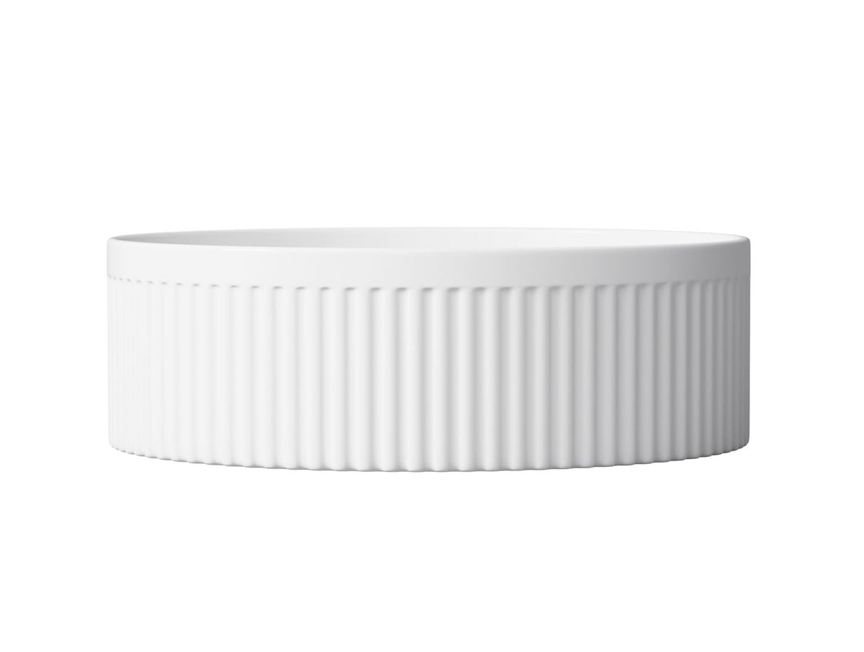 Oxford Round 395x395x120 Basin front view white