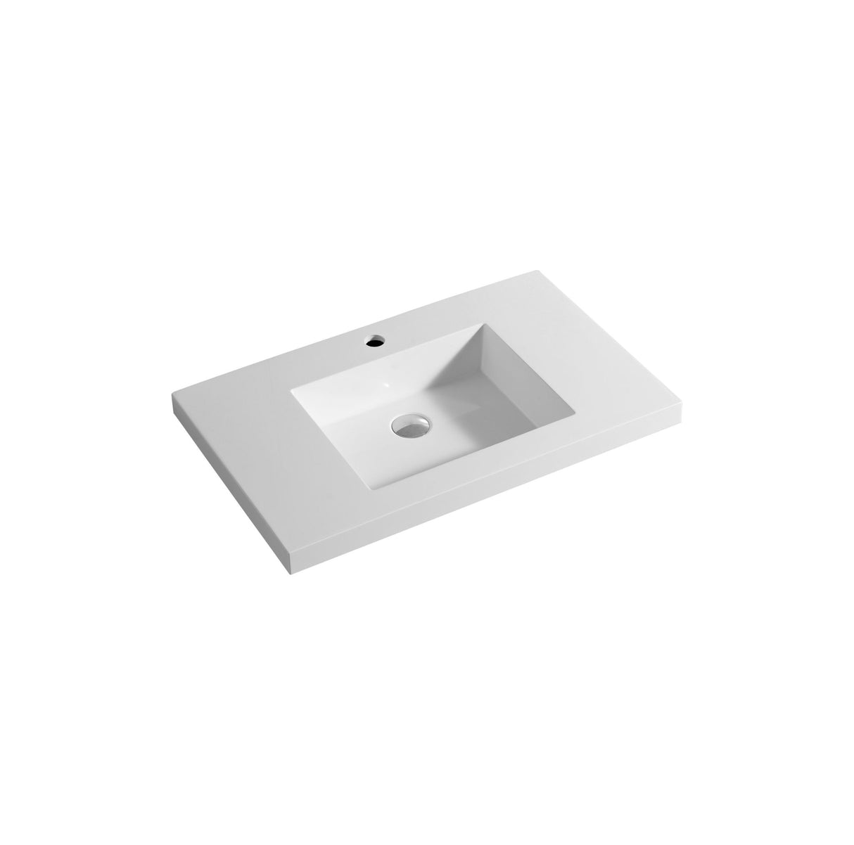 White ceramic sink on a white background