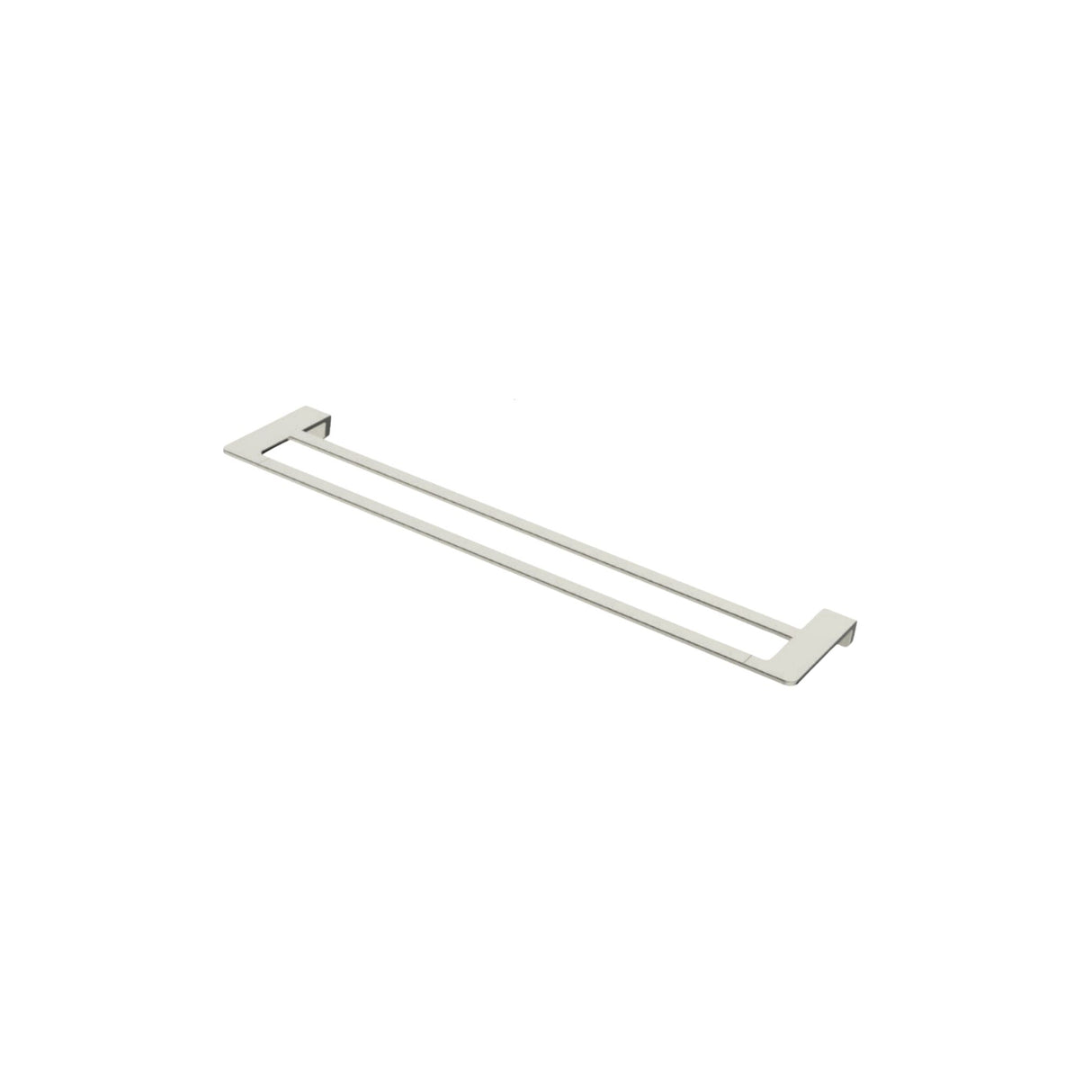 Pop Double Towel Rail brushed nickel