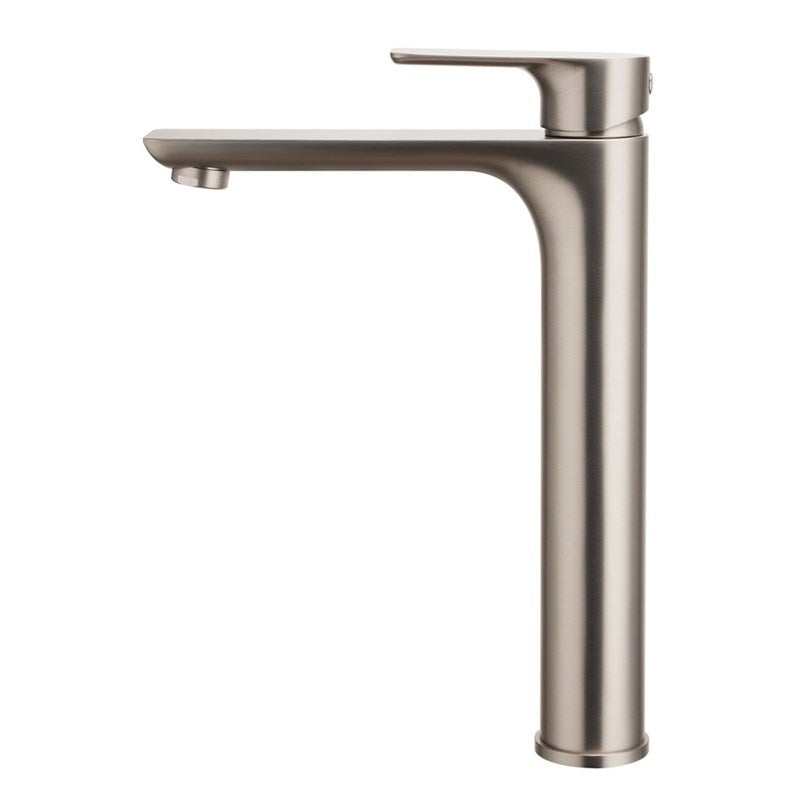VOG - Brushed Nickel Tall Basin Mixer side view