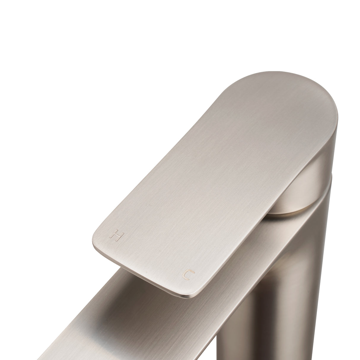 VOG - Brushed Nickel Tall Basin Mixer top valve