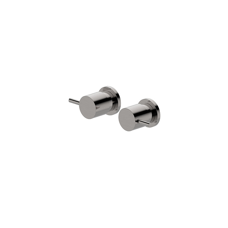 Brushed nickel wall top assembly