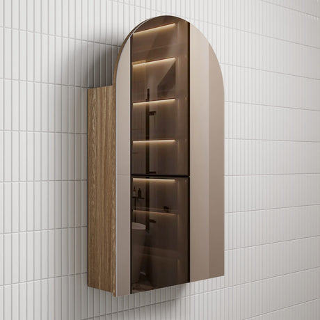 Canterbury Arch Harvest Oak Shaving Cabinet