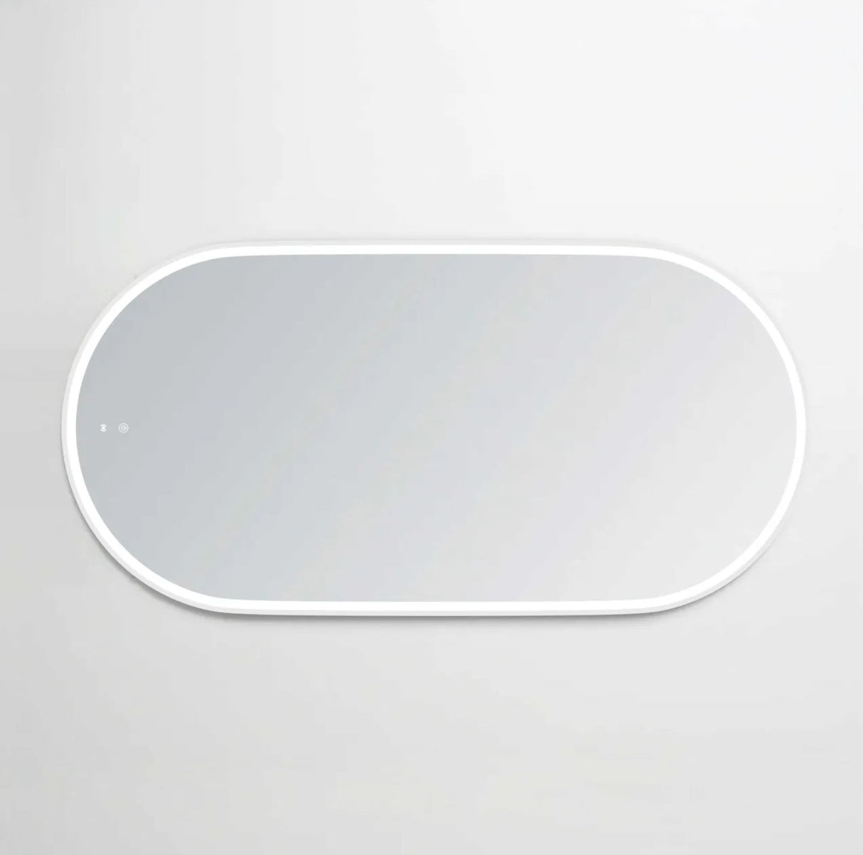 Rectangular white object on a light gray background