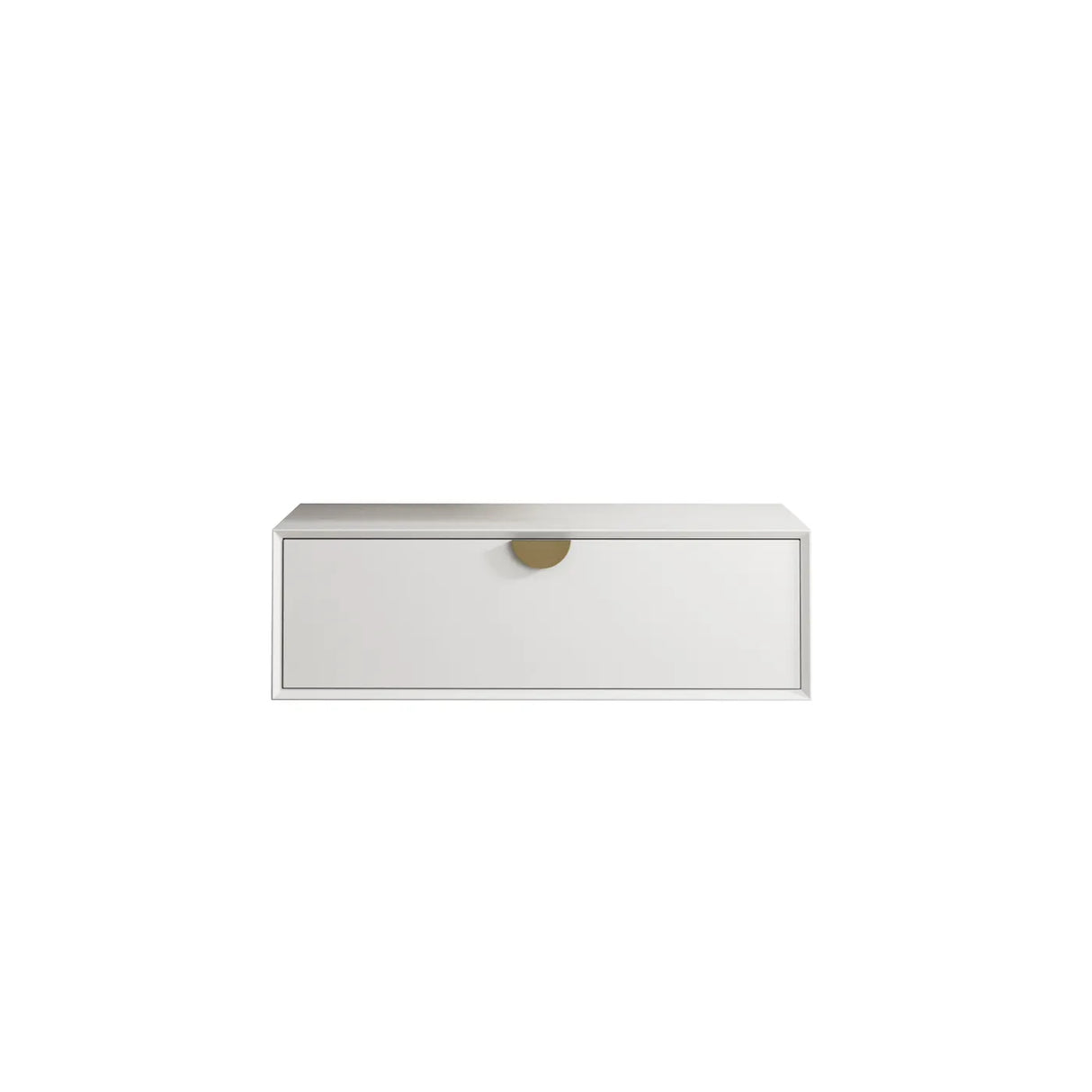 White cabinet on a white background